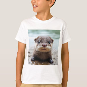 Cute Otter Kid's T Shirt