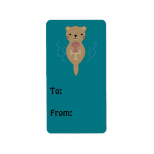 Cute Otter Label