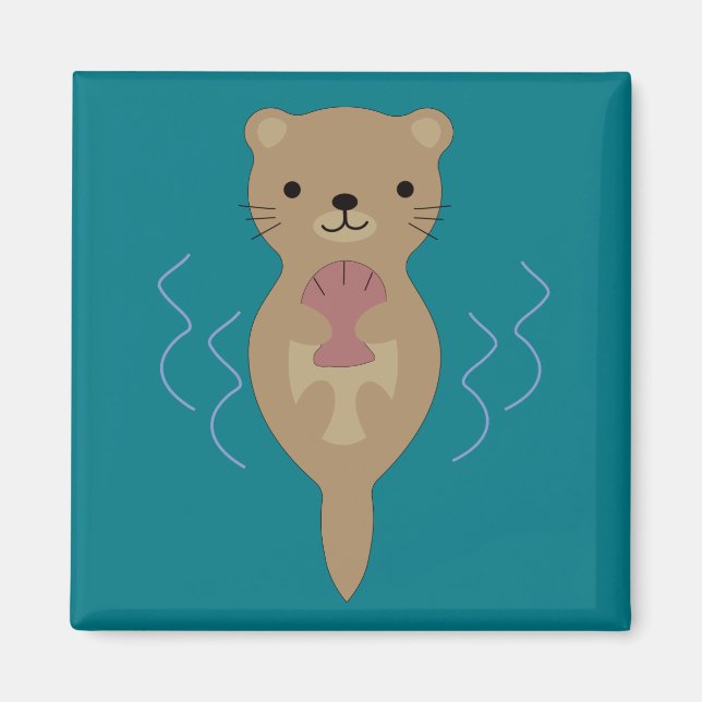 Cute Otter Magnet (Front)
