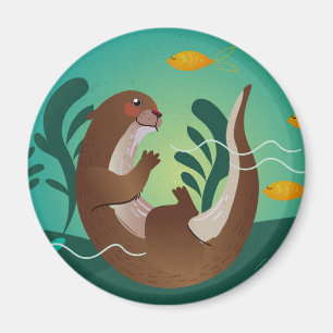 Cute Otter Magnet