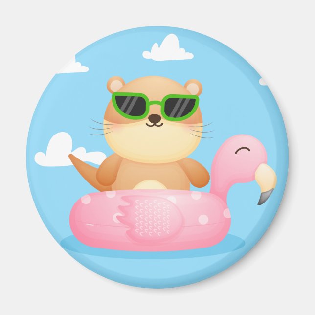Cute Otter Magnet (Front)