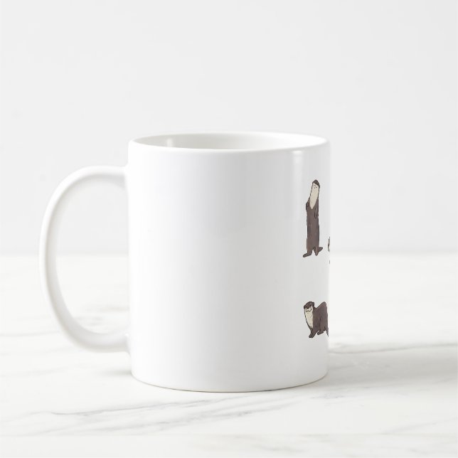 Cute otter pack coffee mug (Left)
