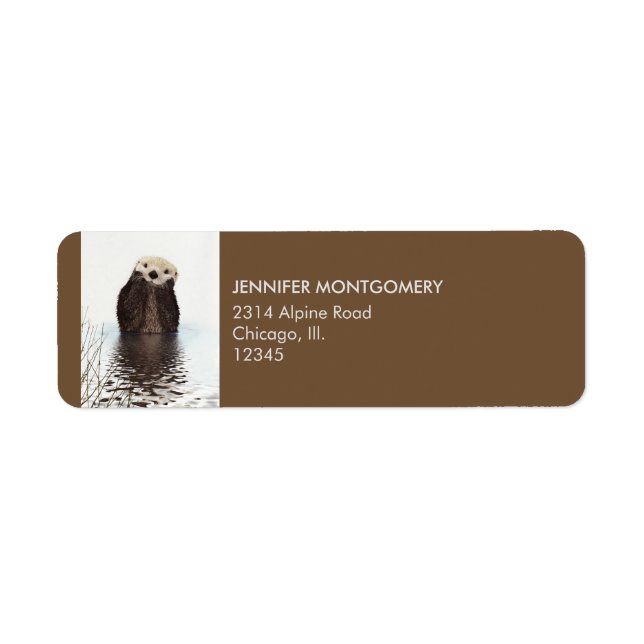 Cute Otter Wildlife Image (Front)