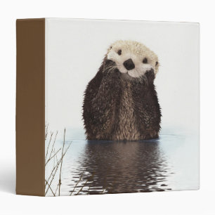 Cute Otter Wildlife Image Binder