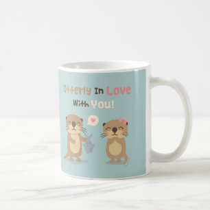 Cute Otterly in Love With You Otter Pun Mug
