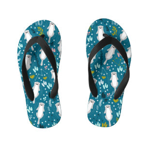Cute Otters Flip Flops