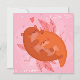 Cute Otters Holiday Card