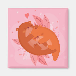 Cute Otters Magnet