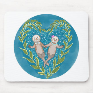 Cute Otters Mouse Pad