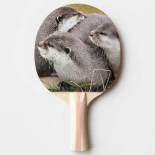CUTE OTTERS PING PONG PADDLE