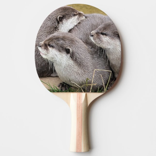 CUTE OTTERS PING PONG PADDLE (Front)
