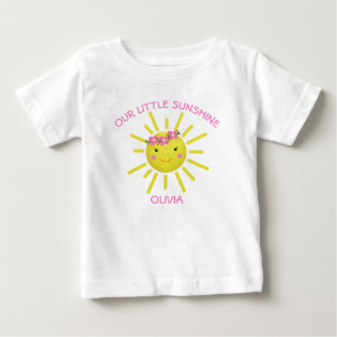 Cute Our Little Sunshine Birthday Baby T-Shirt
