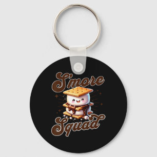 Cute Outdoor Smore Squad Camping Family Matching S Keychain