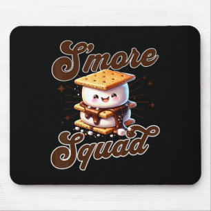 Cute Outdoor Smore Squad Camping Family Matching S Mouse Pad