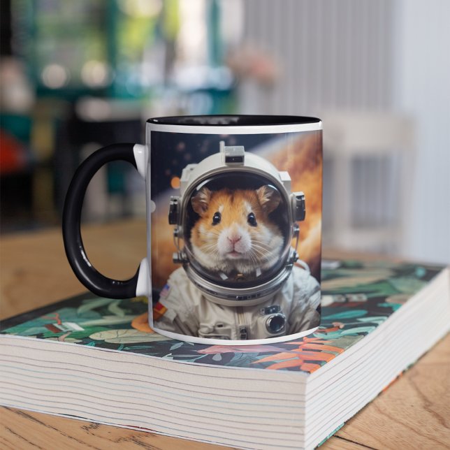 Cute Outer Space Astronaut Hamster  Mug (Creator Uploaded)