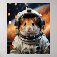 Cute Outer Space Astronaut Hamster 
