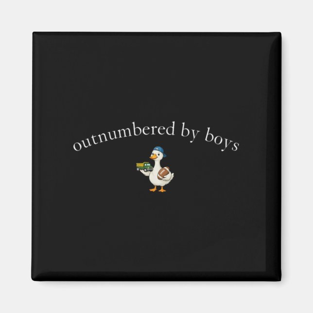 Cute Outnumbered Design Magnet (Front)