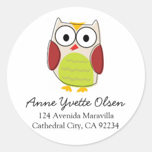 Cute Owl Address Labels