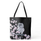 Cute Owl And Cherry Blossoms Pink Black