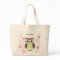 Cute Owl and Ume Flower Tote Bag