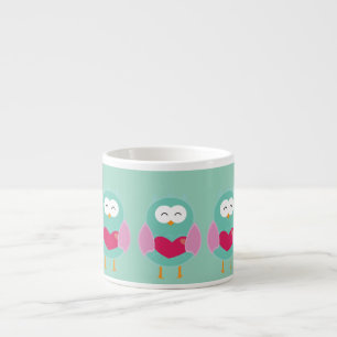 Cute Owl Art Espresso Mug – Gift Idea