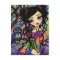 Cute Owl Asian Mermaid Fantasy Art Postcard