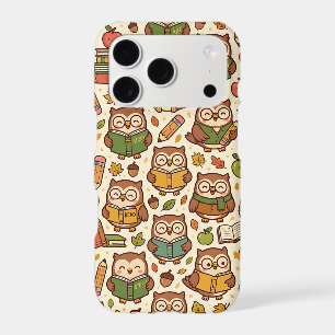 Cute Owl Autumn Pattern iPhone 17 Case