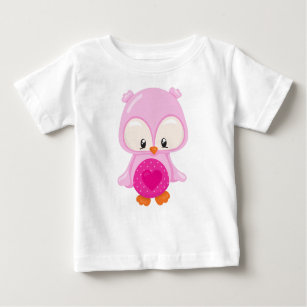 Cute Owl, Baby Owl, Owl In Love, Hearts Baby T-Shirt