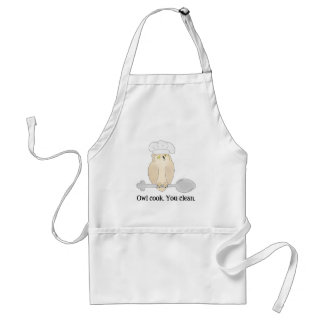 Cute Owl Baker or Chef Standard Apron