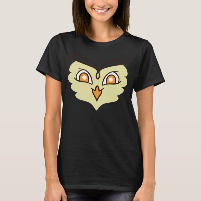 Cute Owl Bird Wisdom Smart T-Shirt (Front)