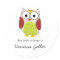 Cute Owl Bookplate Labels