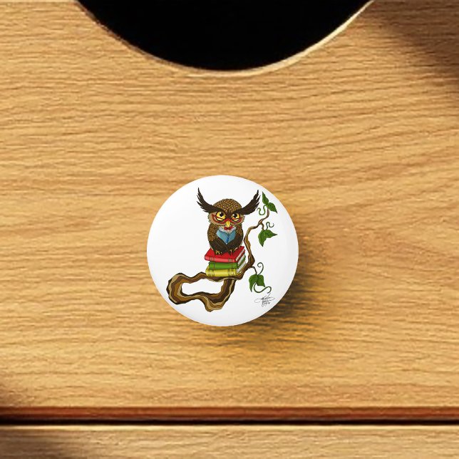 Cute Owl Books Ceramic Knob (Creator Uploaded)
