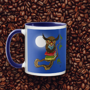 Cute Owl Books Mug