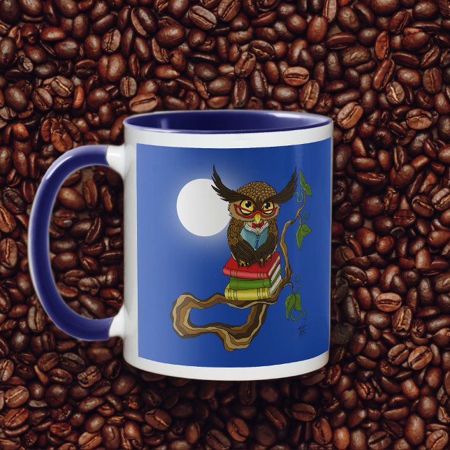 Cute Owl Books Mug (Creator Uploaded)