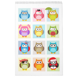 Cute Owl Calendar