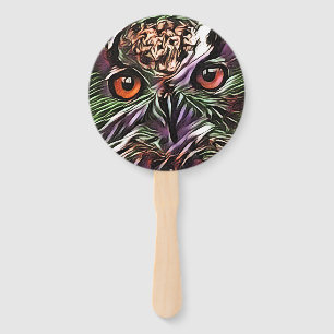 CUTE OWL HAND FAN