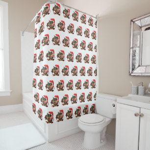 Cute Owl In Hat with Gift Shower Curtain
