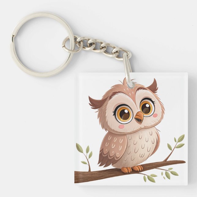 Cute Owl Keychain (Front)