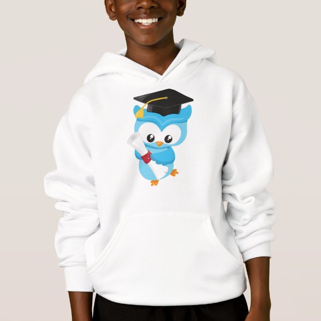 Cute Owl, Little Owl, Baby Owl, Graduation Owl (Front)