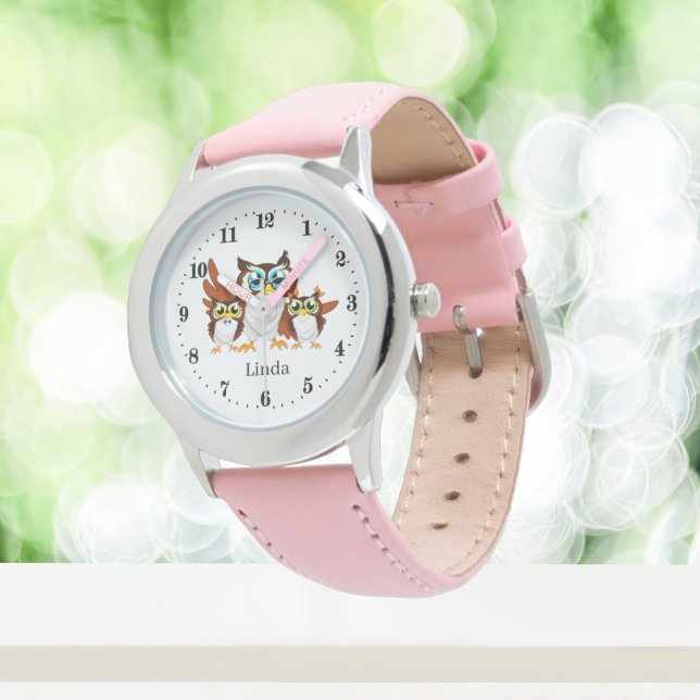 cute owl lovers add name Watch (Creator Uploaded)