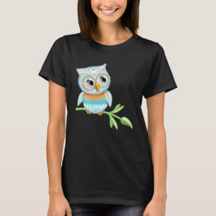 Cute owl  motif bird print for man woman  child T-Shirt