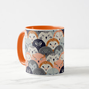 Cute Owl Motif Mug