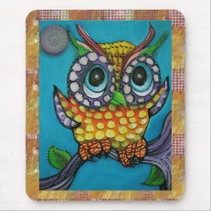 Cute Owl Mouse Pad