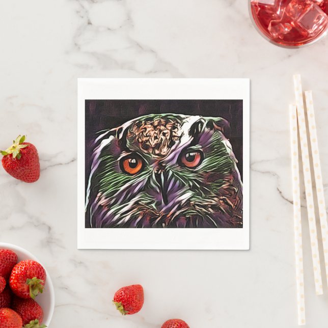 CUTE OWL   NAPKIN (Insitu)