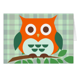 Cute Owl on a Branch