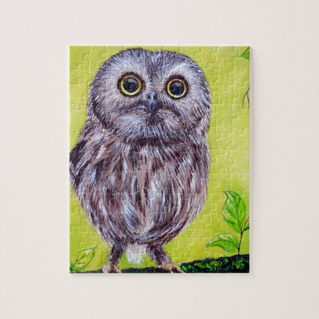 Cute Owl Painting Jigsaw Puzzle (Vertical)
