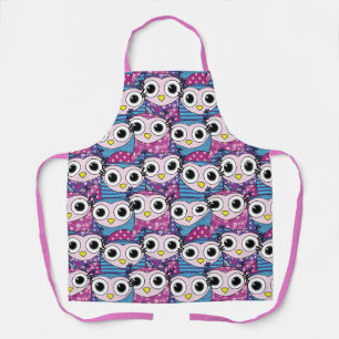 Cute Owl Pattern Apron