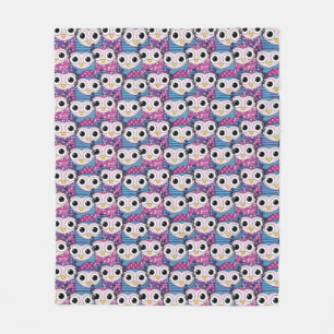Cute Owl Pattern Fleece Blanket