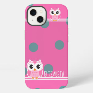 Cute Owl Polka Dots  iPhone 13 Case