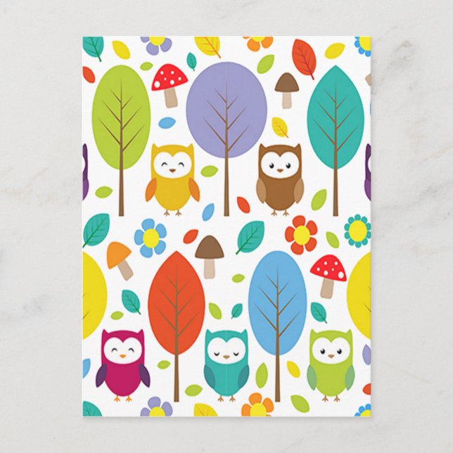 Cute Owl Postcard (Front)